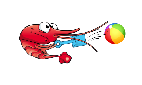 Tekengebied 1kreeft met bal x4