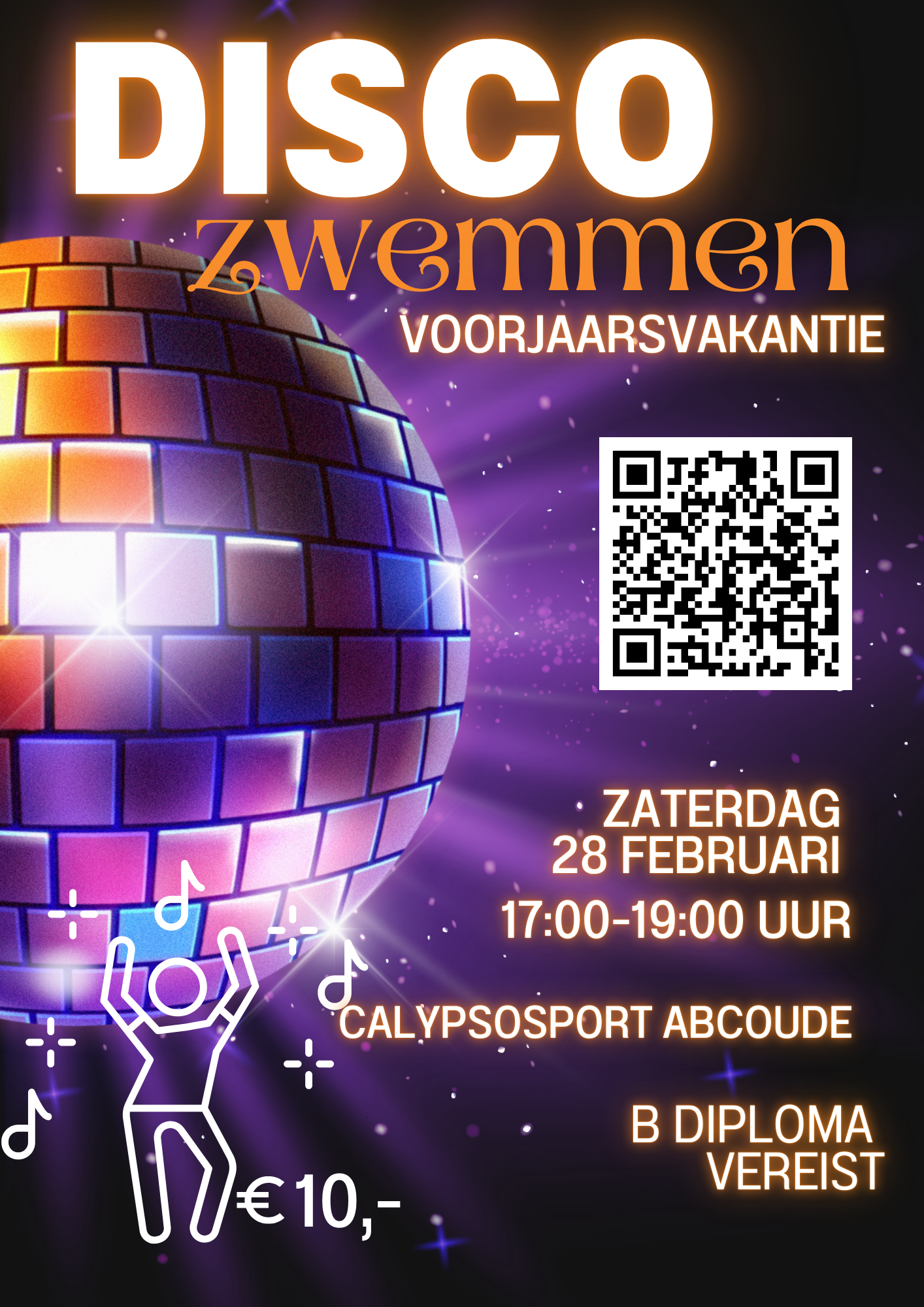Discozwemmen in de voorjaarsvakantie